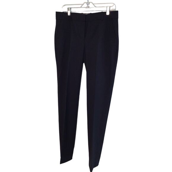 J Crew Favorite Fit Tollegno 1900 Made in Italy Navy Wool Blend Trousers Sz 8 - Picture 1 of 6